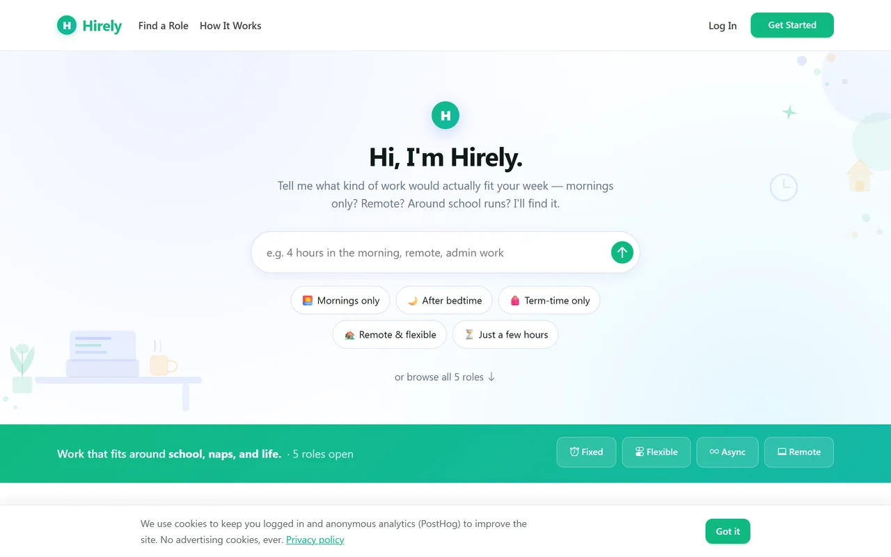 Hirely screenshot